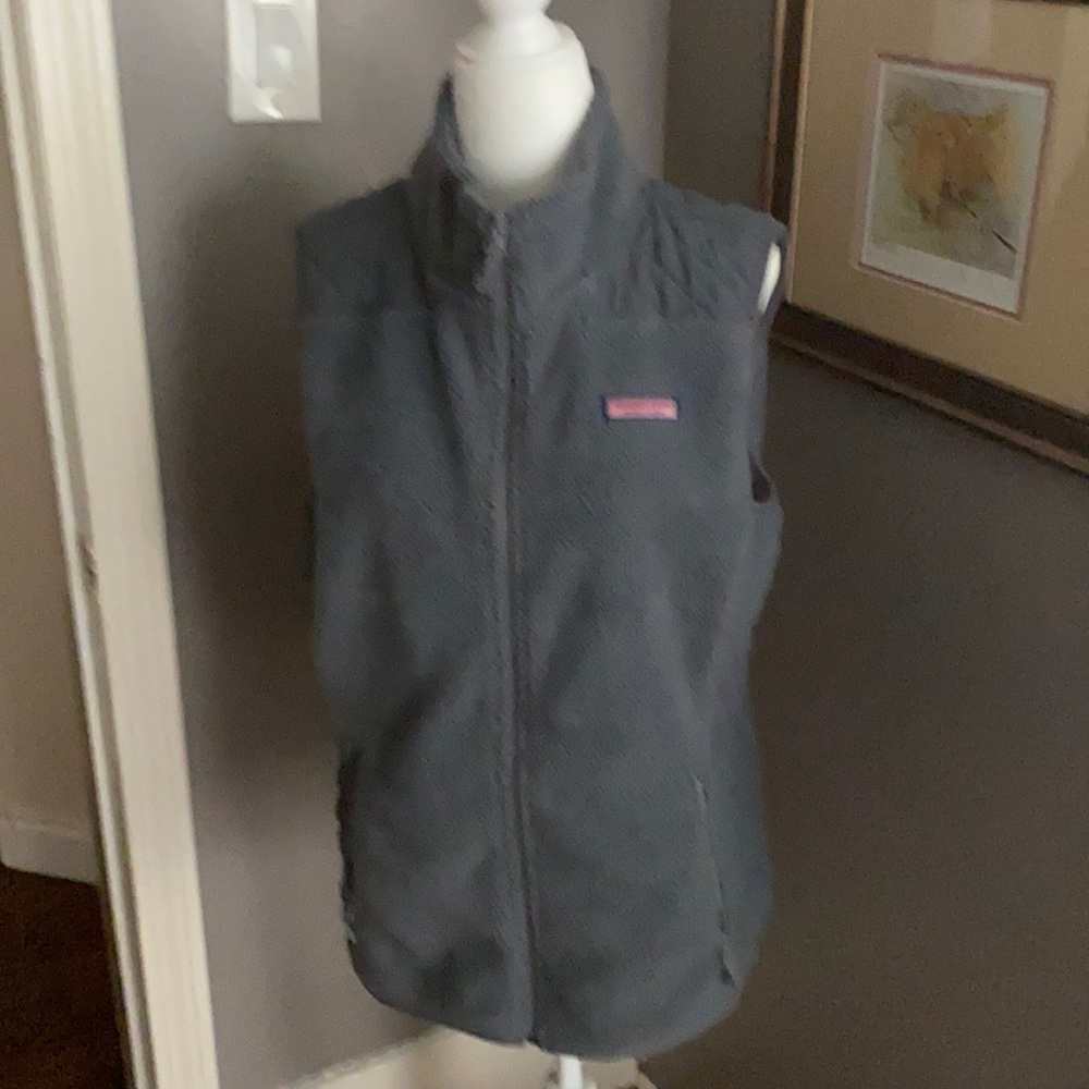 Vineyard Vines Grey Fleece Vest